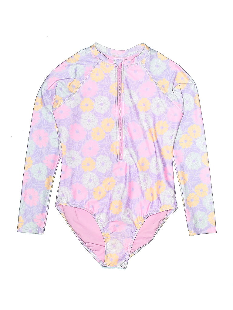 Wonder Nation Tie-dye Pink Rash Guard Size 14 (big kids) - photo 1