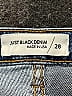 Just Black Hearts Blue Jeans Size 28 waist - photo 4