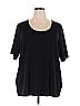 Belle By Kim Gravel Black 3/4 Sleeve T-Shirt Size 2X - photo 1