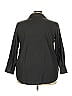 Roaman's Black 3/4 Sleeve Button-Down Shirt Size 22 - photo 2