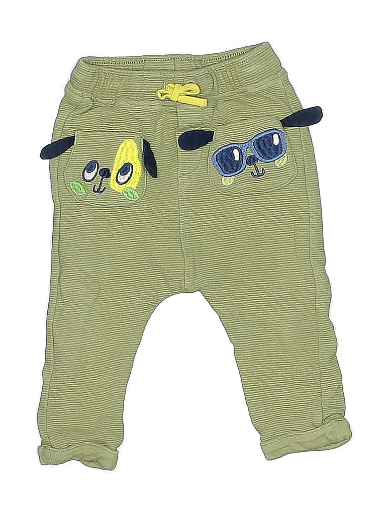 Du Pareil Au Meme DPAM 100% Cotton Green Casual Pants Size 3-6 mo - photo 1
