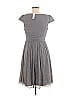 J.Crew Collection 100% Silk Gray Cocktail Dress Size 8 - photo 2