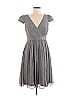 J.Crew Collection 100% Silk Gray Cocktail Dress Size 8 - photo 1