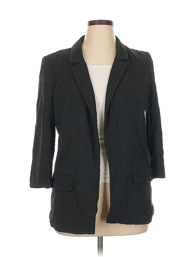Ann Taylor LOFT 100% Polyester Gray Blazer Size 14 - photo 1