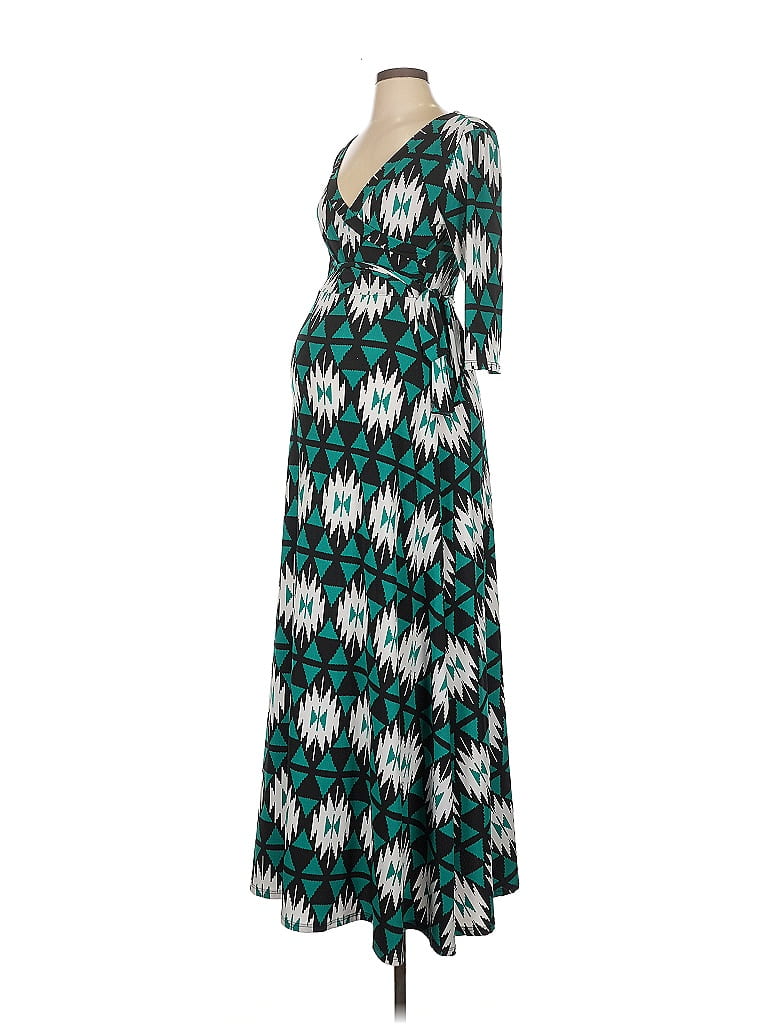 Pink Blush Argyle Teal Green Casual Dress Size S - photo 1