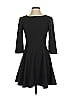 Halston Heritage Solid Black Cocktail Dress Size 2 - photo 1