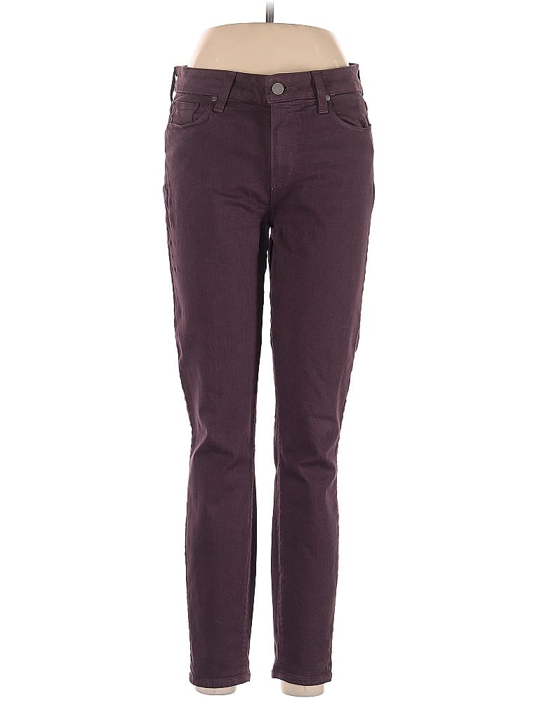 Pre-owned Paige Jeans In Burgundy