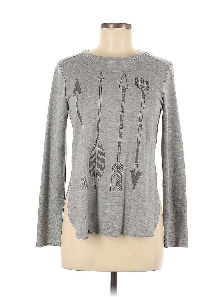Pre-owned Sas Long Sleeve T-shirt In Gray