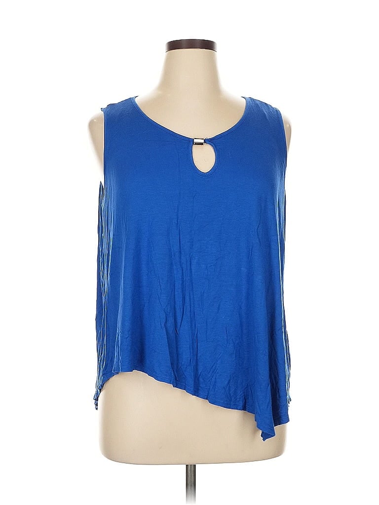 Ambiance Blue Sleeveless Top Size 1X - photo 1