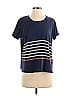 Sundry 100% Pima Cotton Stripes Blue Short Sleeve T-Shirt Size S - photo 1