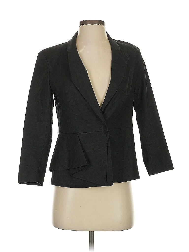 Pre-owned New York And Company Blazer Jacket In Black