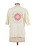 Rip Curl Floral Ivory Yellow Short Sleeve T-Shirt Size XS - photo 2