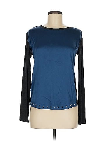 AMS Pure Long Sleeve Silk Top (view 1)