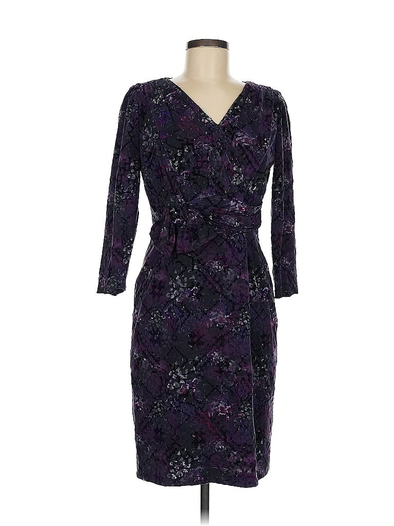 David Meister Purple Cocktail Dress Size 8 - photo 1