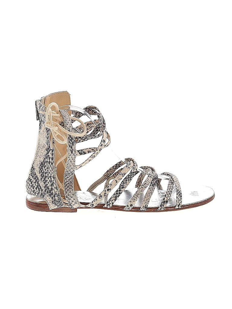 Free People Silver Ivory Sandals Size EU 39 - photo 1