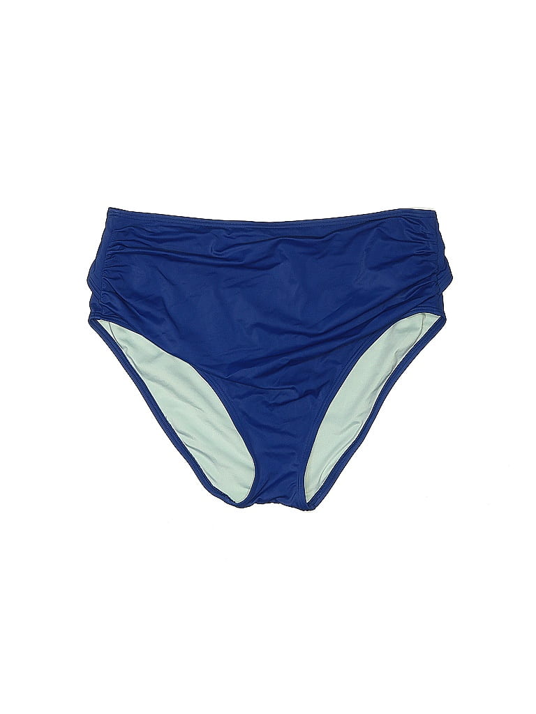 Victoria's Secret Color Block Blue Swimsuit Bottoms Size XL - photo 1