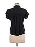 Lou & Grey for LOFT 100% Lyocell Black Short Sleeve Blouse Size M - photo 2