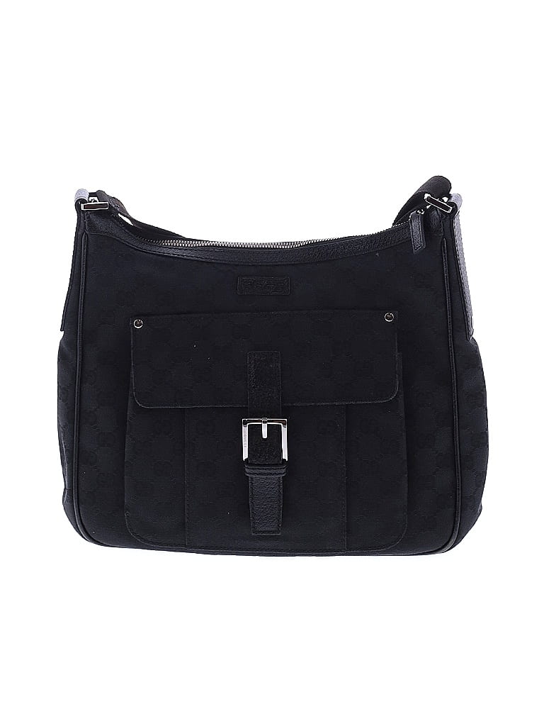 Gucci Black GG Canvas Shoulder Bag One size - photo 1