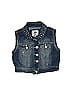 Justice Blue Denim Vest Size 6 (big kids) - photo 1