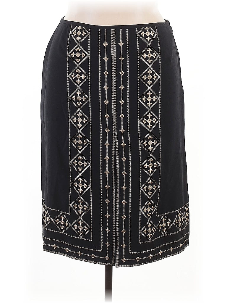 Kasper Graphic Black Formal Skirt Size 14 - photo 1