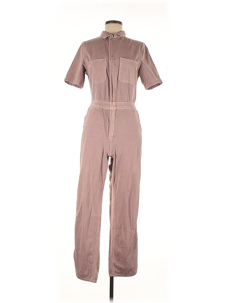 Articles of Society Solid Brown Jumpsuit Size M - photo 1