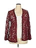 Roaman's Burgundy Cardigan Size 24 - photo 1