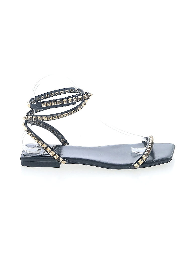 Jeffrey Campbell Gray Black Sandals Size 6 1/2 - photo 1