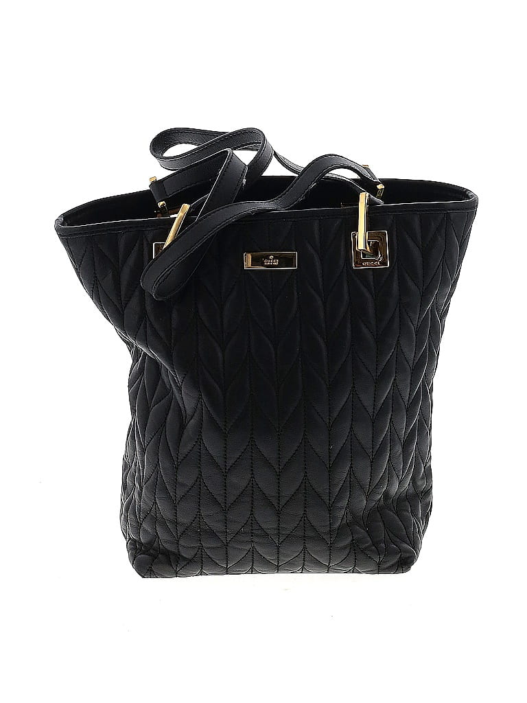 Gucci 100% Leather Black Leather Quilted Satchel One size - photo 1