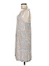 Soma Paisley Silver Cocktail Dress Size M - photo 4