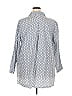 Chadwicks 100% Cotton Polka Dots Gray Long Sleeve Blouse Size 2X - photo 2