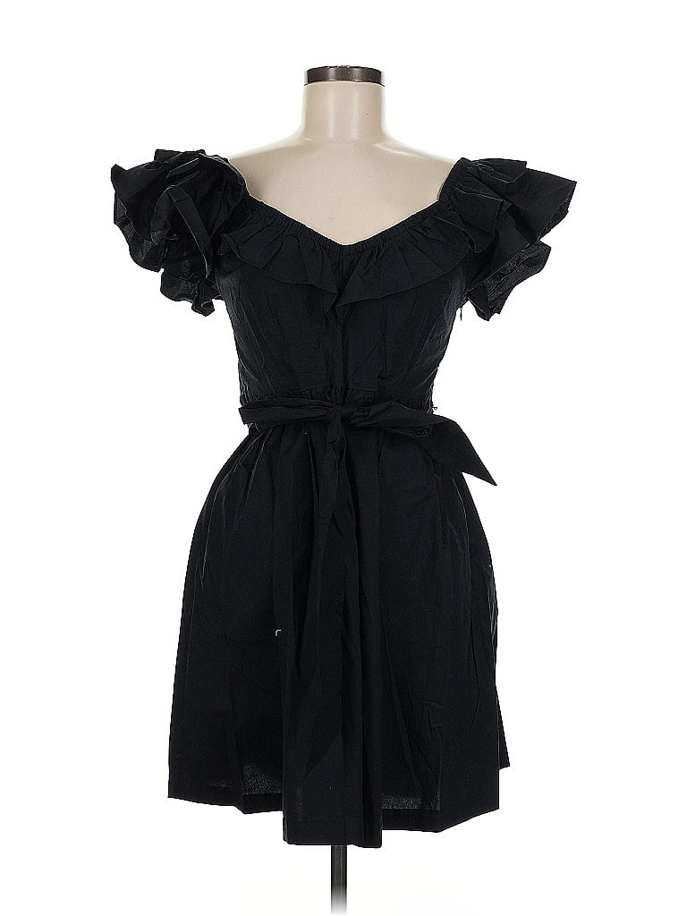 Hill House Solid Black Casual Dress Size M - photo 1