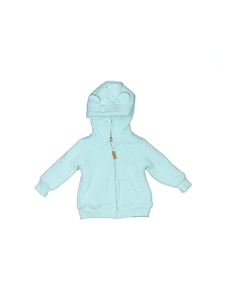 Carter's Teal Zip Up Hoodie 0-3 MO / 3 MO - photo 1