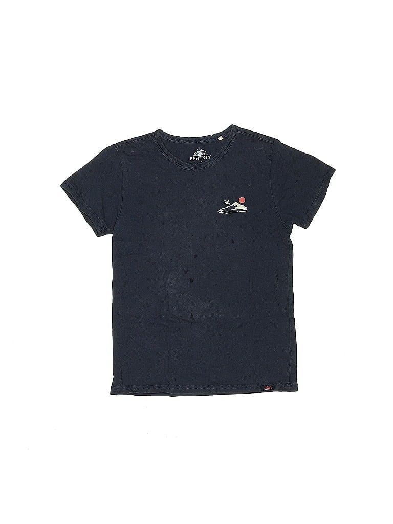 Click to view more detailed imagery on our partner's website Pre-owned Faherty Kids' Short Sleeve T-shirt In Blue