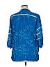 Johnny Was 100% Rayon Blue 3/4 Sleeve Blouse Size XL - photo 2