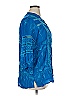 Johnny Was 100% Rayon Blue 3/4 Sleeve Blouse Size XL - photo 4