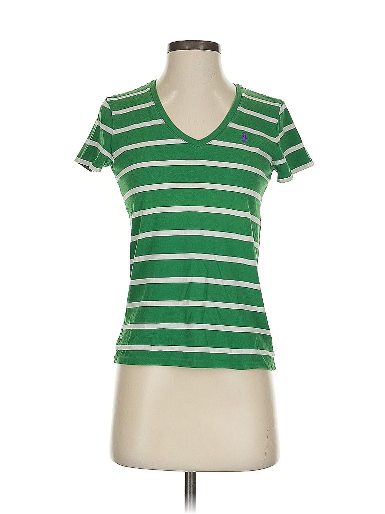 Ralph Lauren Sport 100% Cotton Green Short Sleeve Top Size S - photo 1