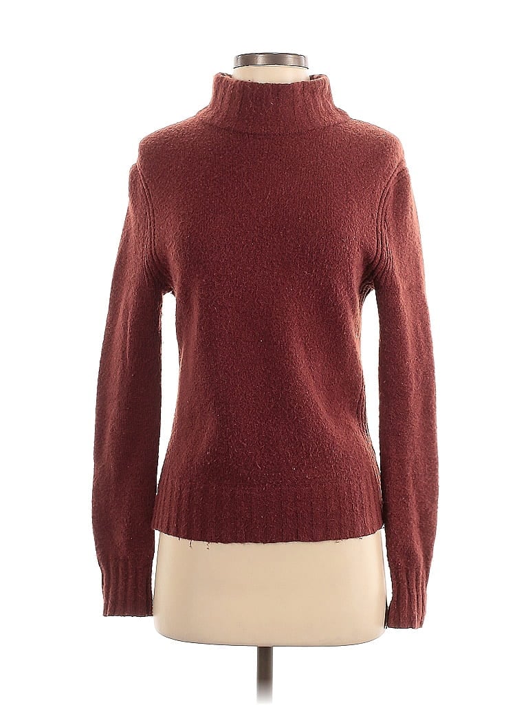 Pre-owned Point Sur Turtleneck Sweater In Burgundy