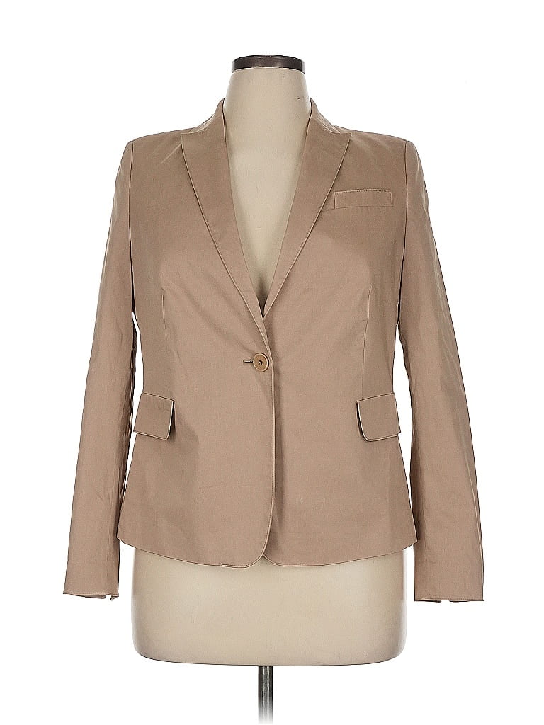 Akris Punto Solid Tan Blazer Size 14 - photo 1