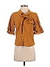 Zara Brown Short Sleeve Blouse Size S - photo 1