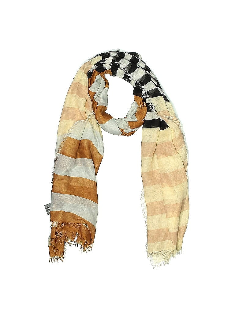 Pre-owned Gray Saks Fifth Avenue Scarf In Brown