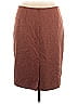 Le Suit 100% Polyester Solid Brown Casual Skirt Size 16 - photo 2