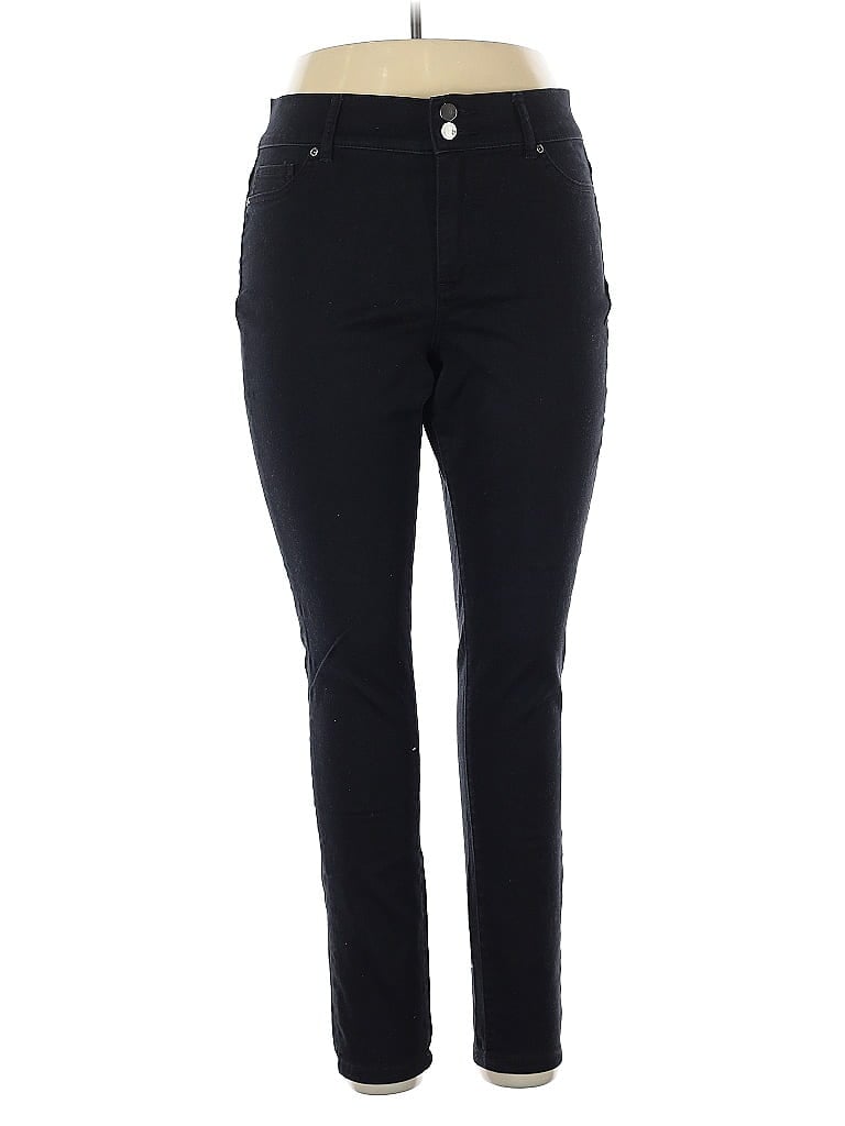 Soho JEANS NEW YORK & COMPANY Black Jeggings Size 14 - photo 1