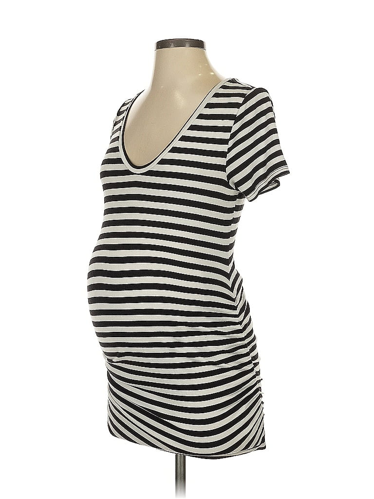 A Pea in the Pod Ivory Black Short Sleeve T-Shirt Size S - photo 1