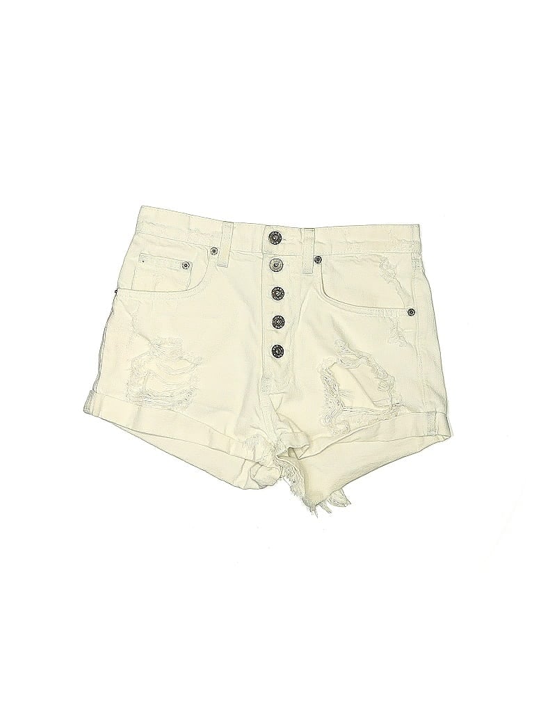 Pre-owned Carmar Denim Shorts In White