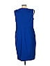 Akris Punto Solid Blue Cocktail Dress Size 12 - photo 2