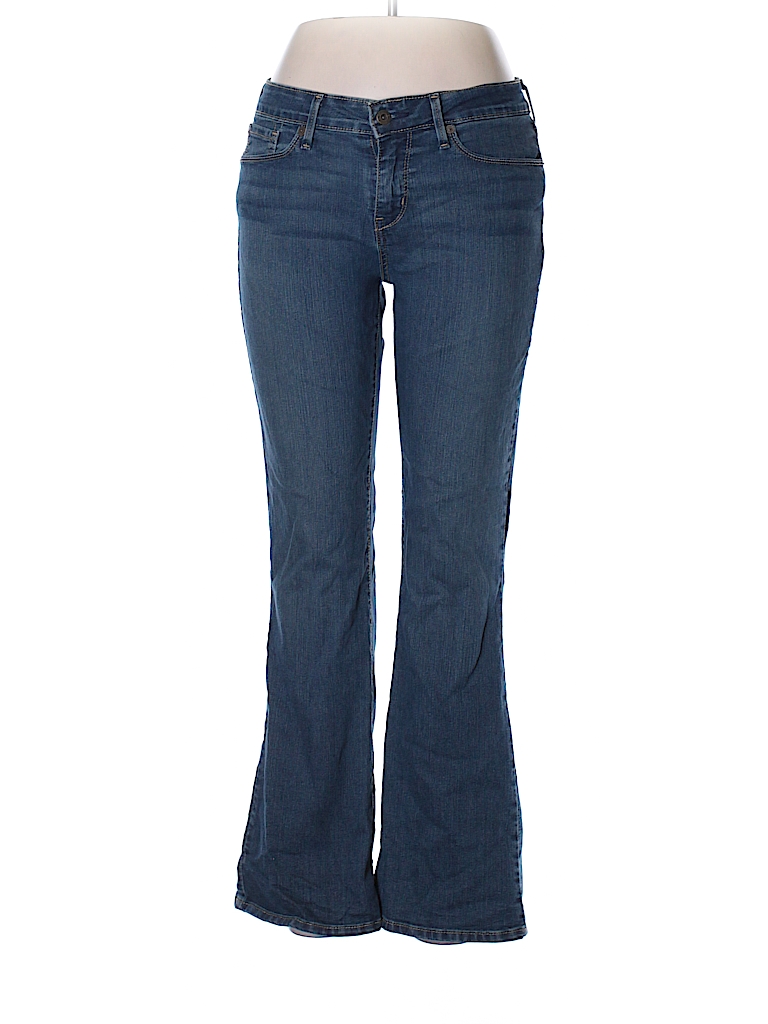 Denizen from Levi's Solid Dark Blue Jeans Size 10 - 53% off | thredUP