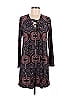Veronica M. Paisley Burgundy Casual Dress Size M - photo 1