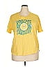 Wildfox 100% Cotton Yellow Short Sleeve T-Shirt Size XXL - photo 1