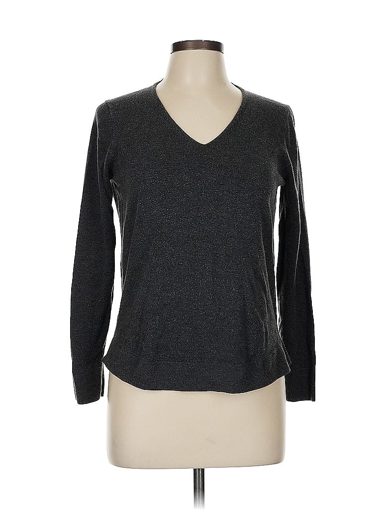Pre-owned Ann Taylor Loft Pullover Sweater In Gray