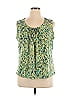 Jones Studio Green Sleeveless Blouse Size XL - photo 1